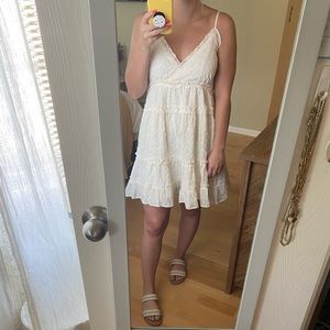 Lulu’s Off-White Eyelet Dress